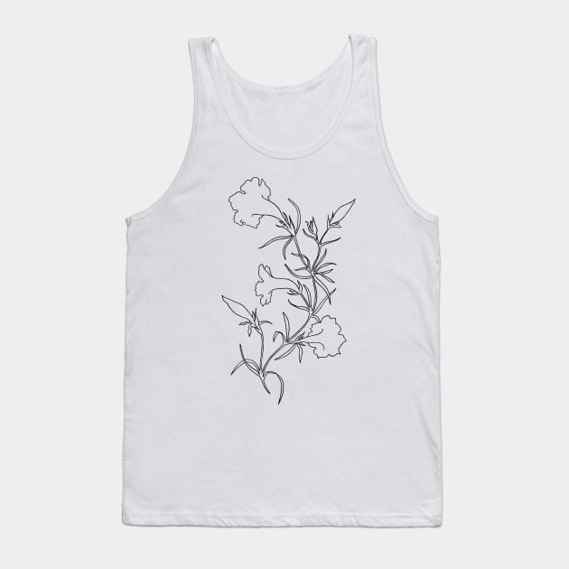 Flower Vine Tank Top by themintgardener